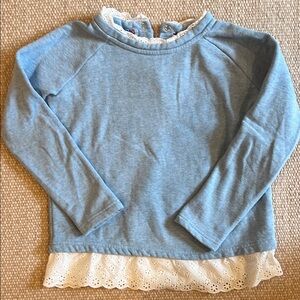 Mini Boden Eyelet Sweatshirt